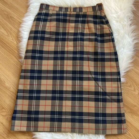 Vintage St Michael’s Plaid Skirt Preppy 1970 tag Size 8 or EU 40 - Picture 6 of 8